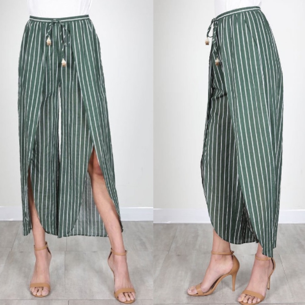 • Melrose Olive Pants • - Picture 1 of 3